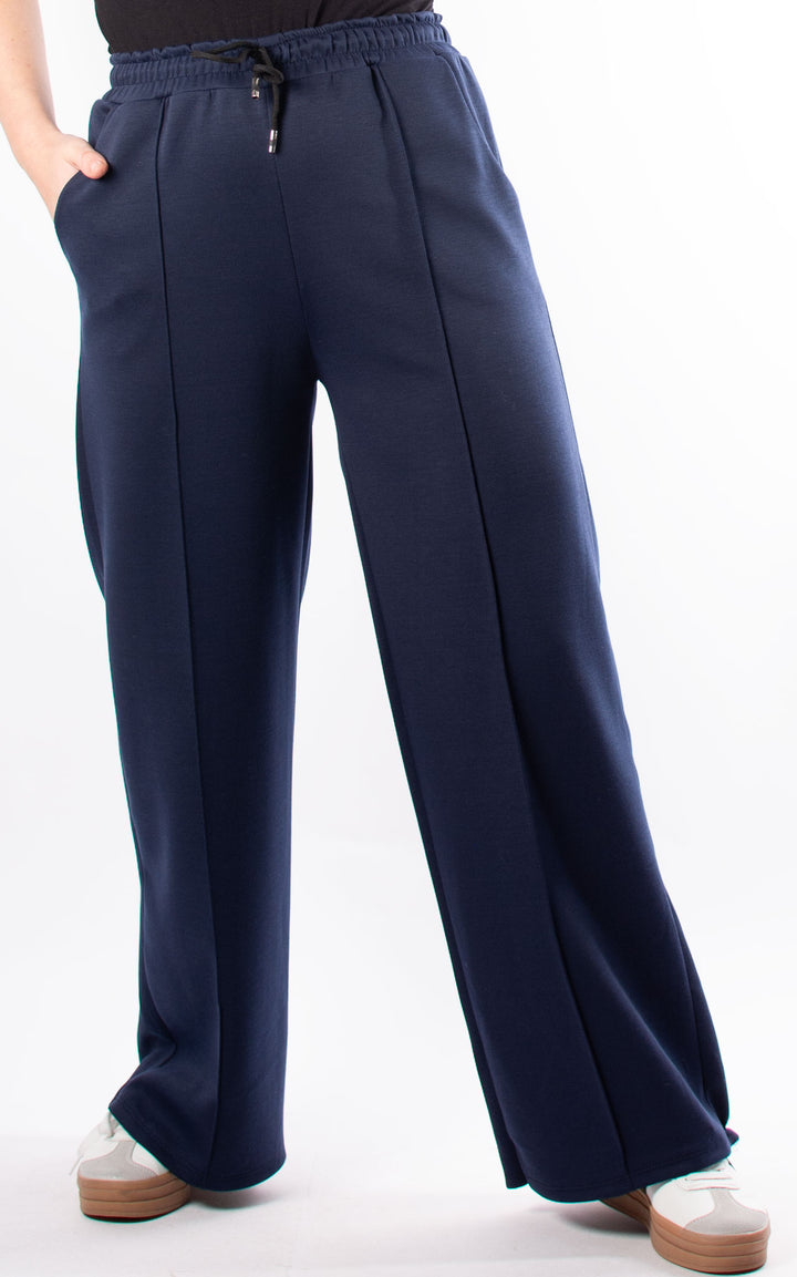 Seam Front Trousers | Navy