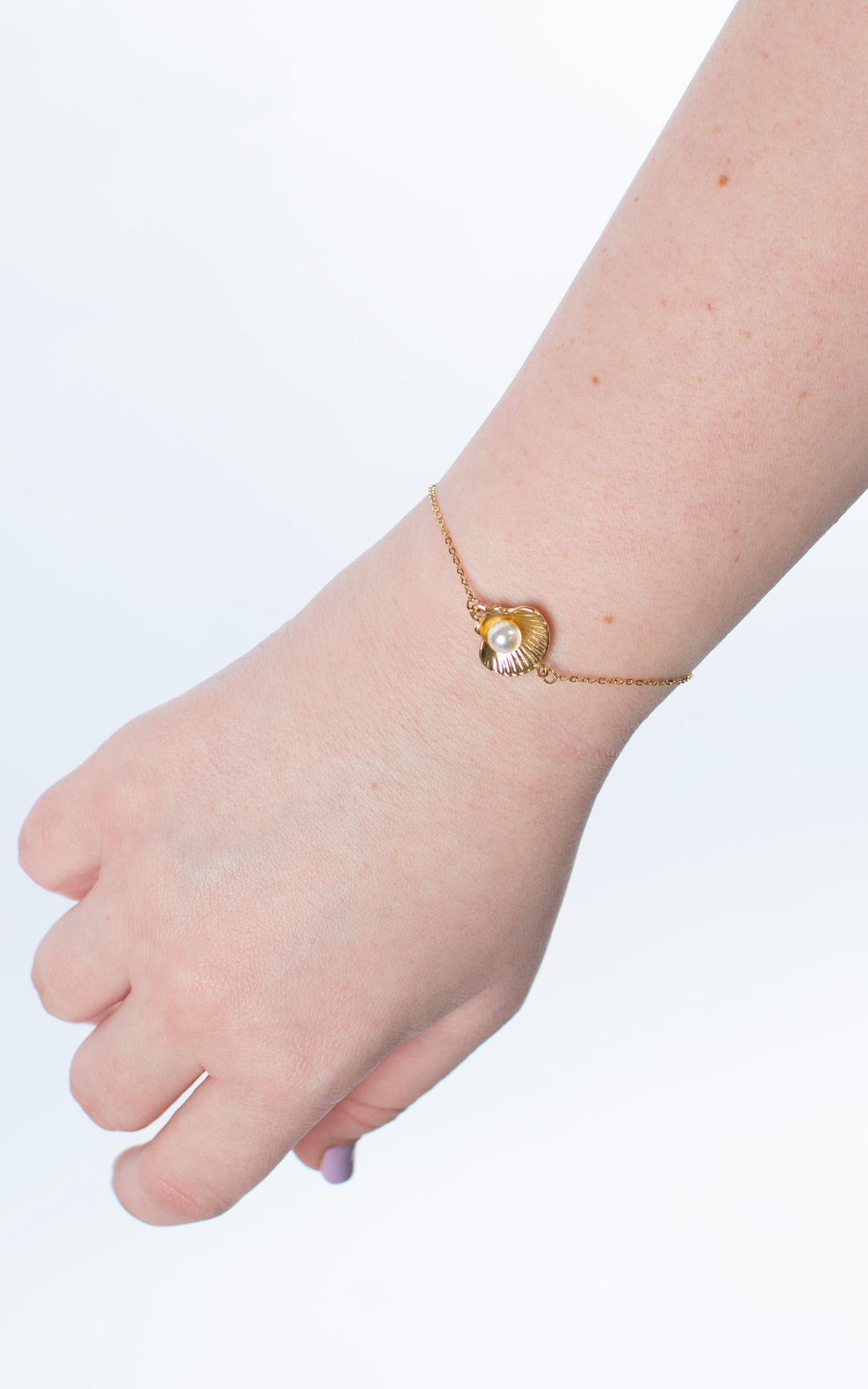 Pearl Seashell | Bracelet | Gold