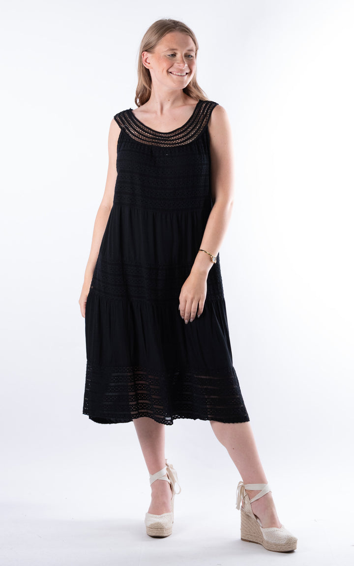 Shaya Midi Dress | Black