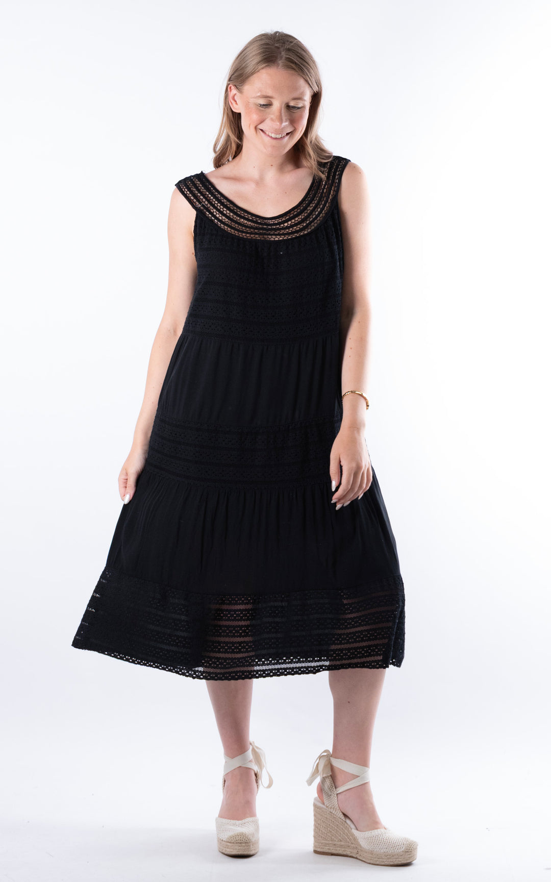 Shaya Midi Dress | Black