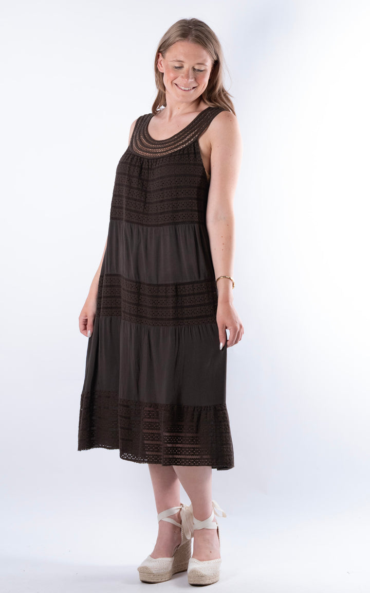 Shaya Midi Dress | Chocolate