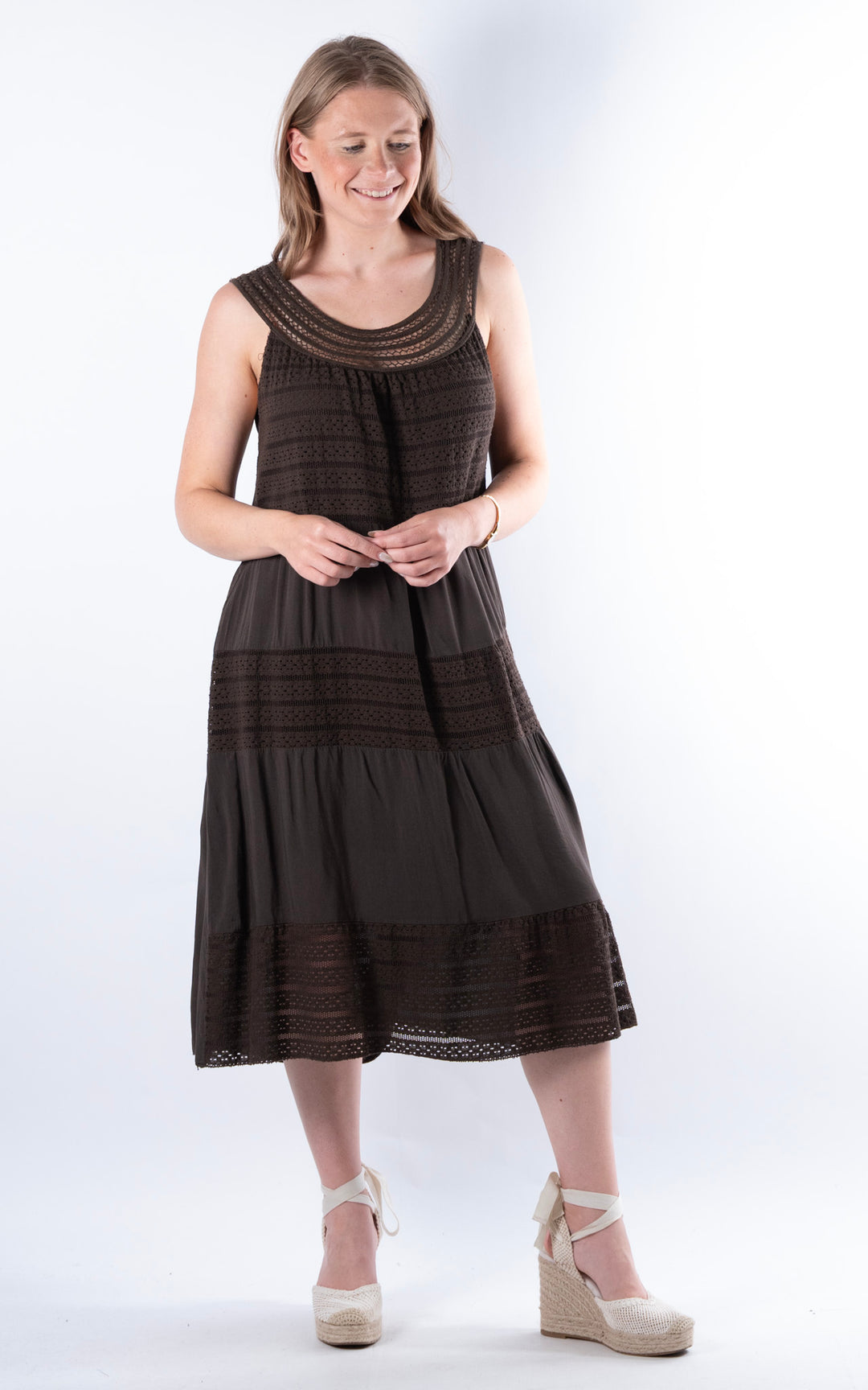 Shaya Midi Dress | Chocolate