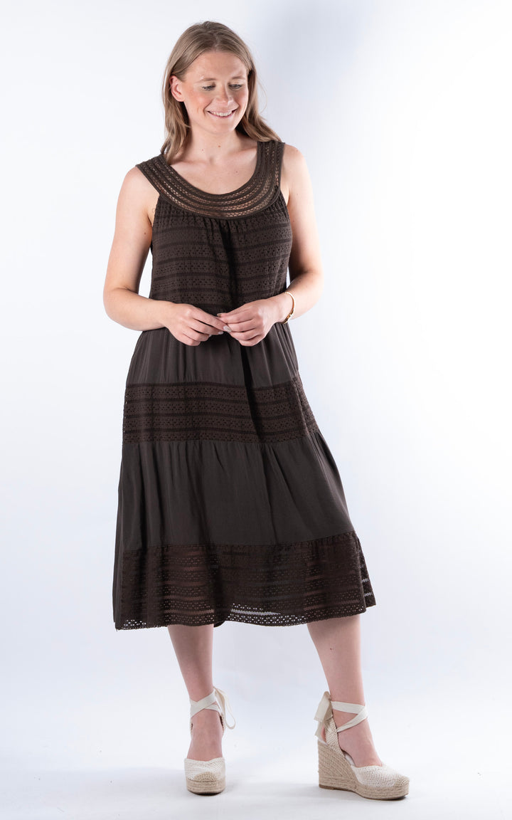 Shaya Midi Dress | Chocolate