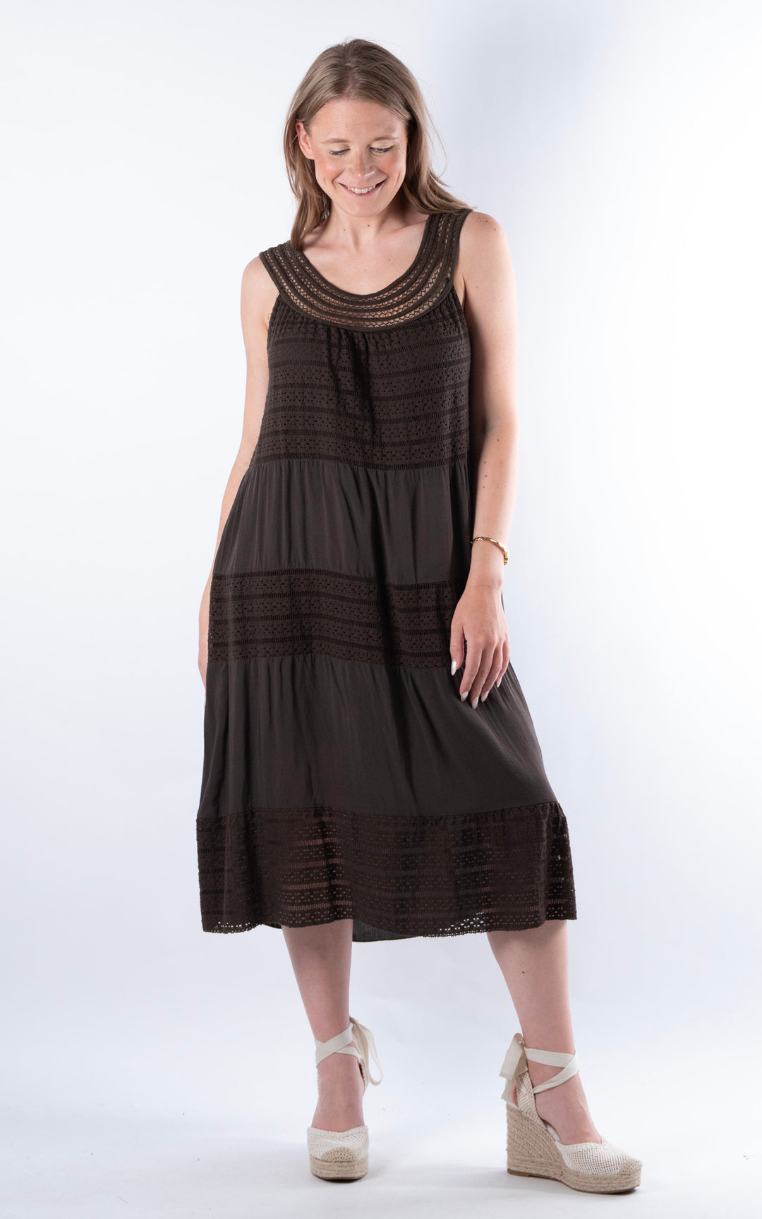 Shaya Midi Dress | Chocolate