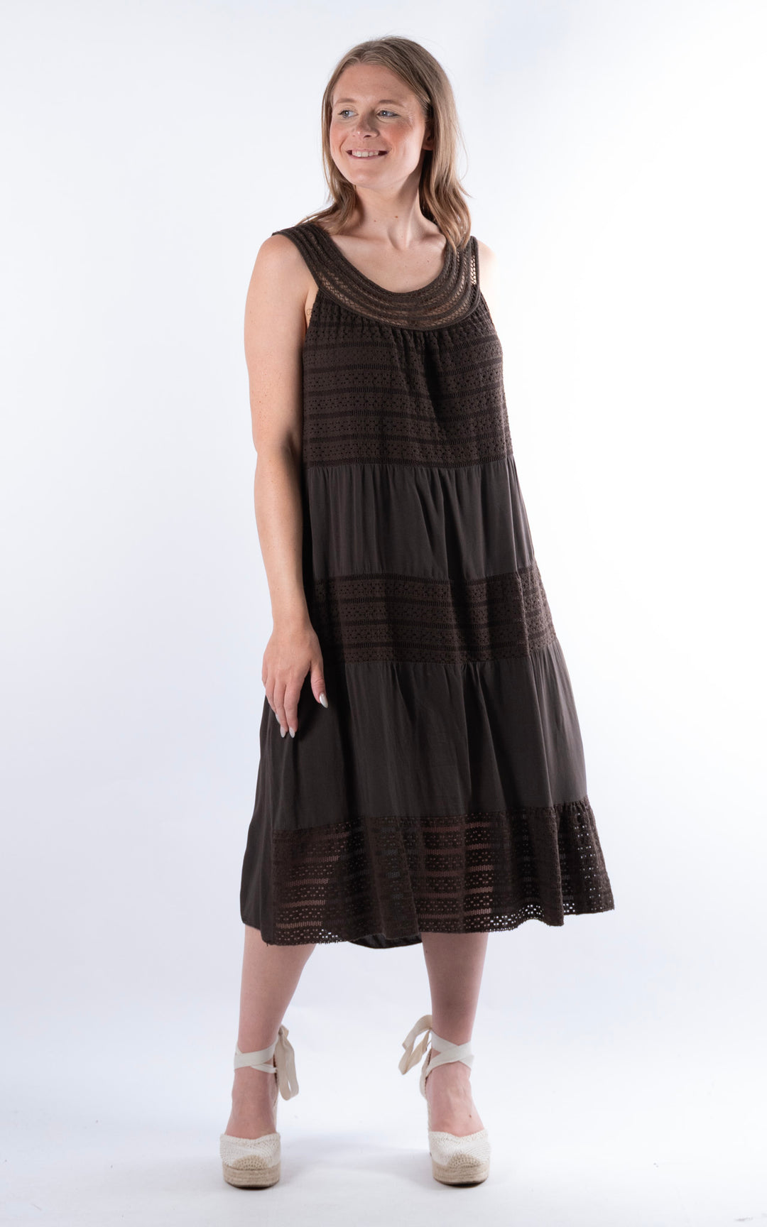 Shaya Midi Dress | Chocolate