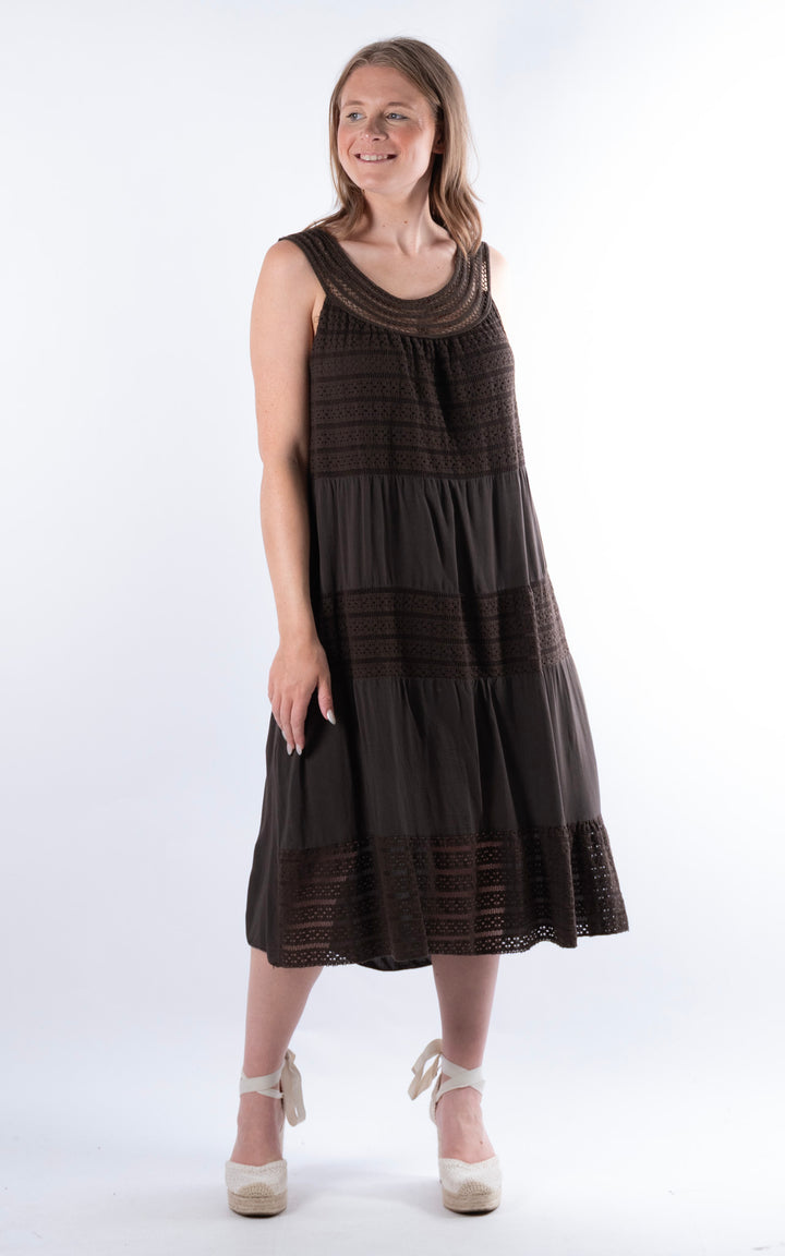 Shaya Midi Dress | Chocolate