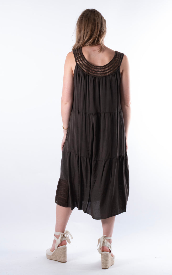 Shaya Midi Dress | Chocolate