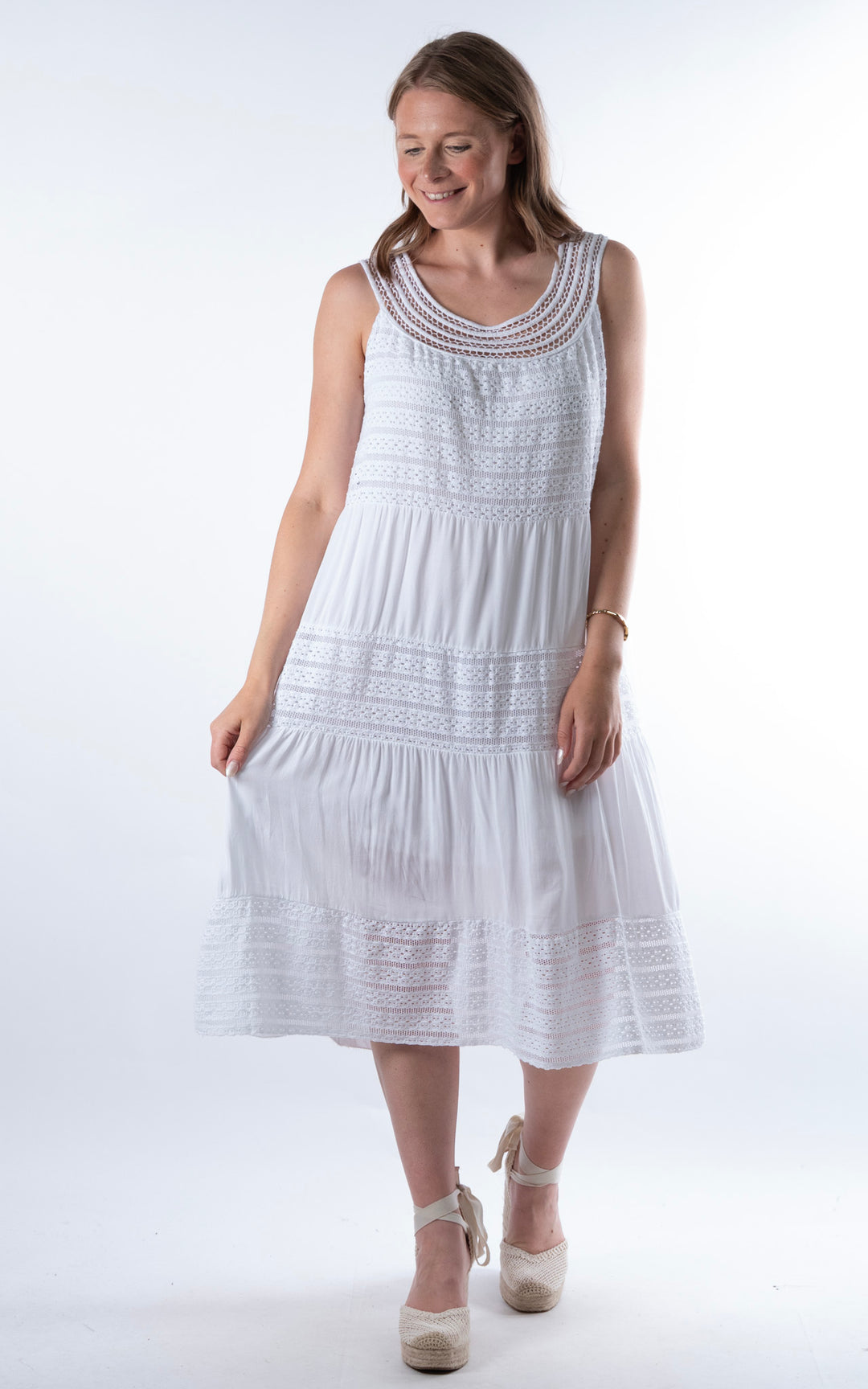 Shaya Midi Dress | White