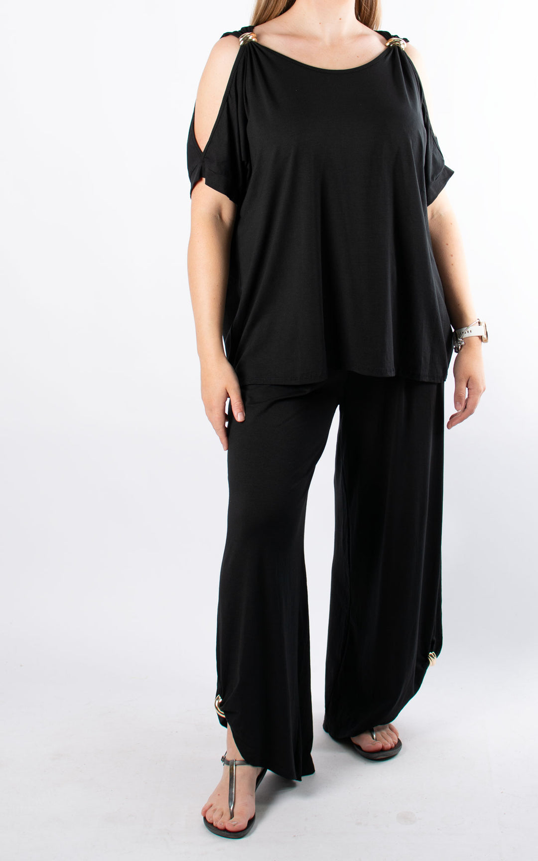 Sheila Cold Shoulder | Black