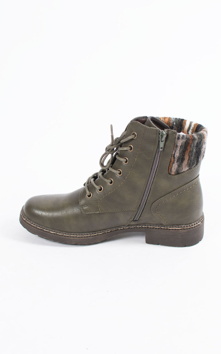 Shelley Ankle Boots | Khaki