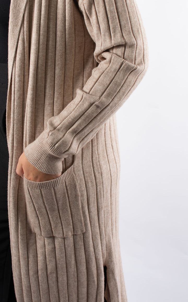 Shona Hooded Cardigan | Biscuit