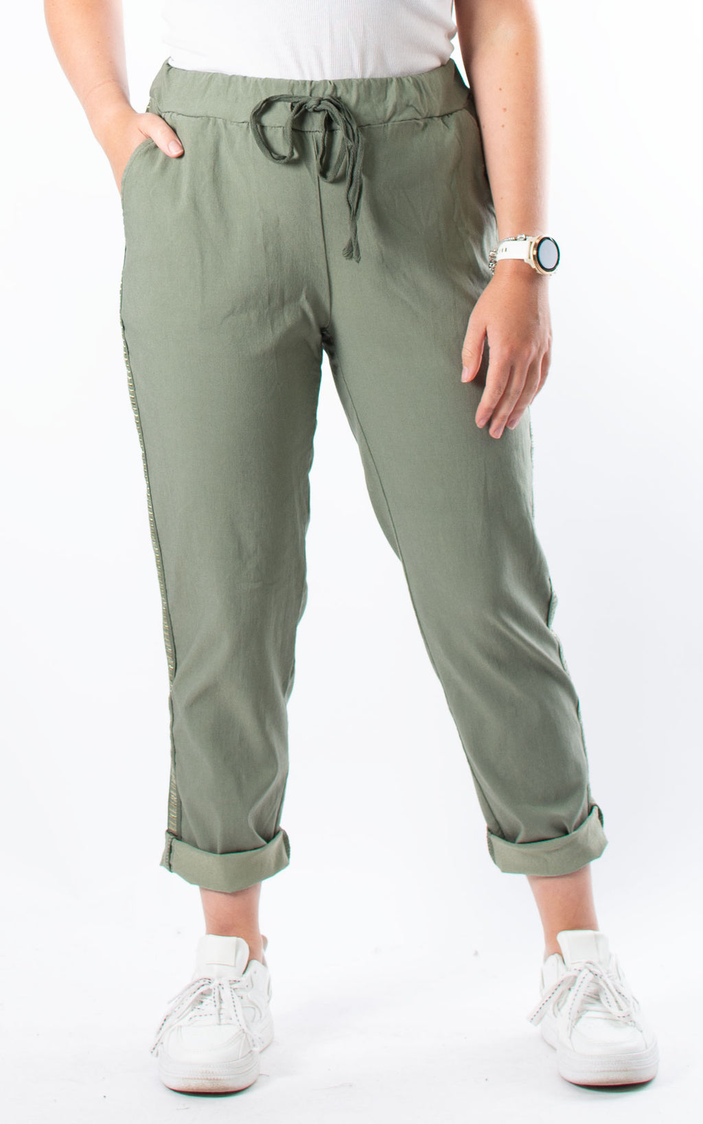 Side Strap Magic Jogger | Khaki