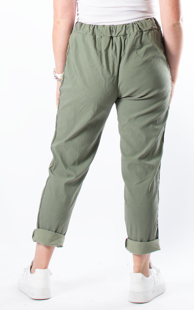 Side Strap Magic Jogger | Khaki