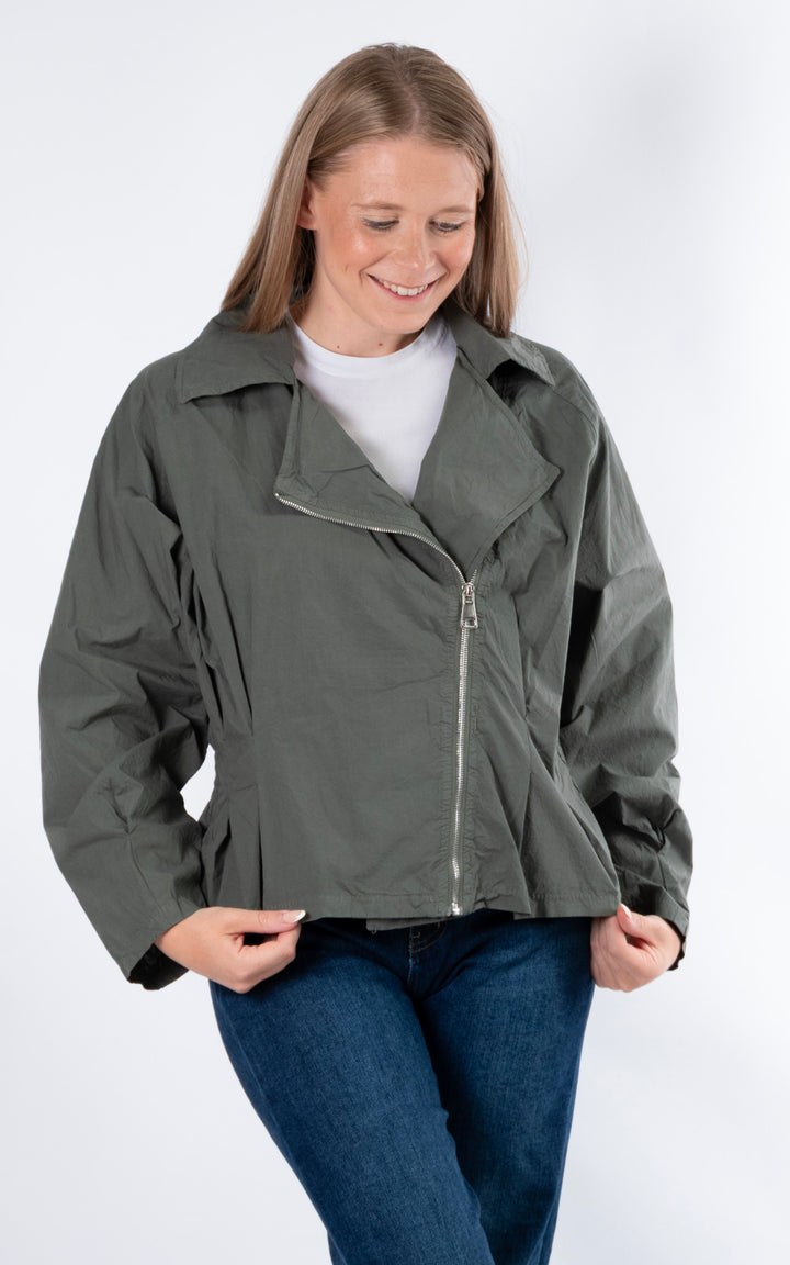 Sofi Light Zip Through Jacket | Khaki