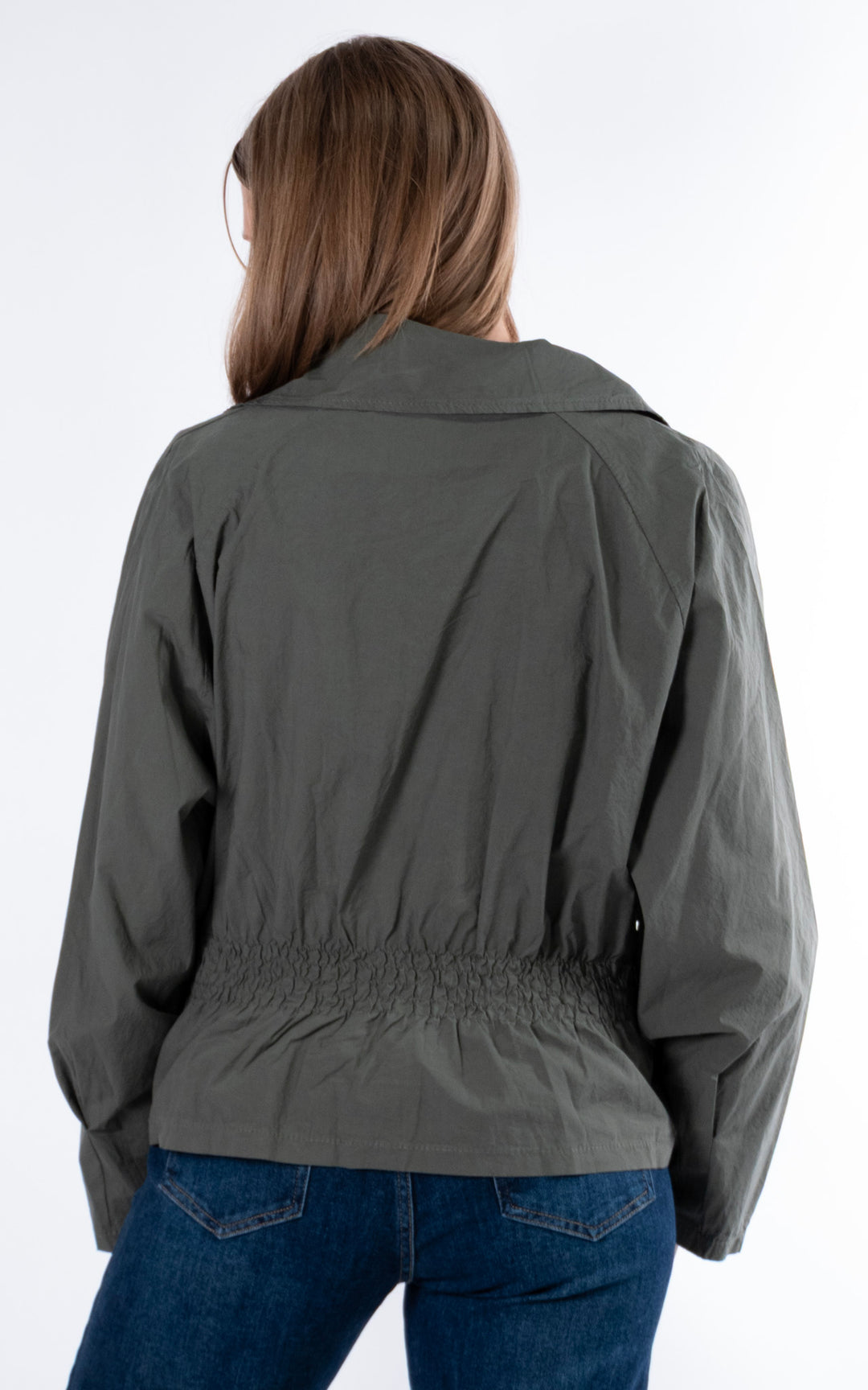 Sofi Light Zip Through Jacket | Khaki