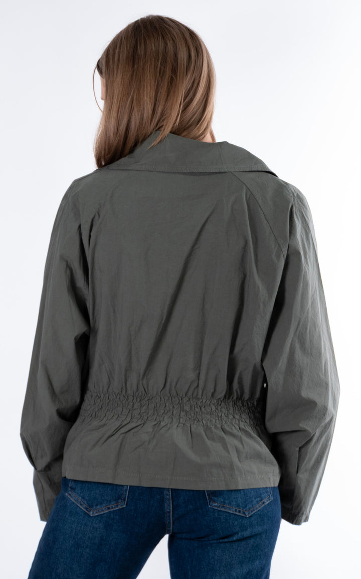 Sofi Light Zip Through Jacket | Khaki