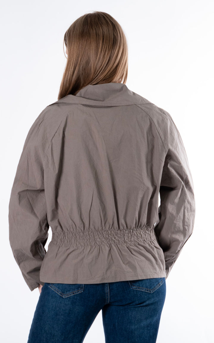 Sofi Light Zip Through Jacket | Pebble