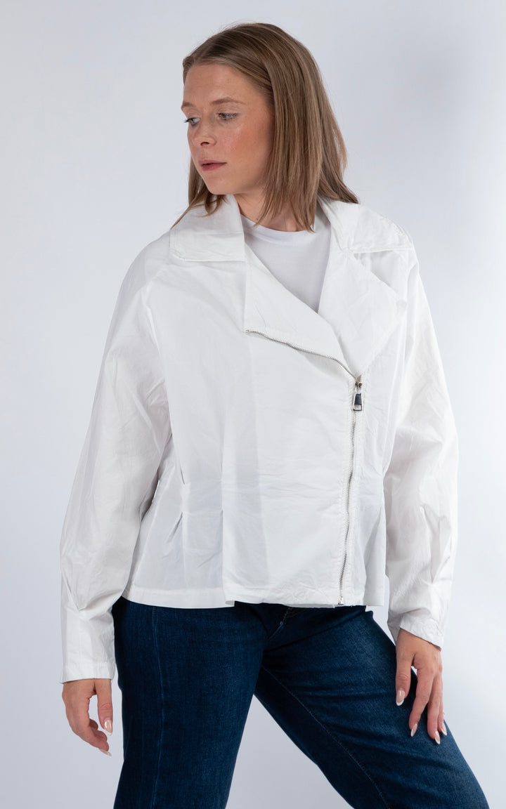 Sofi Light Zip Through Jacket | White