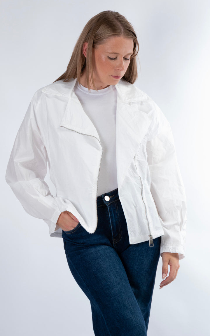 Sofi Light Zip Through Jacket | White