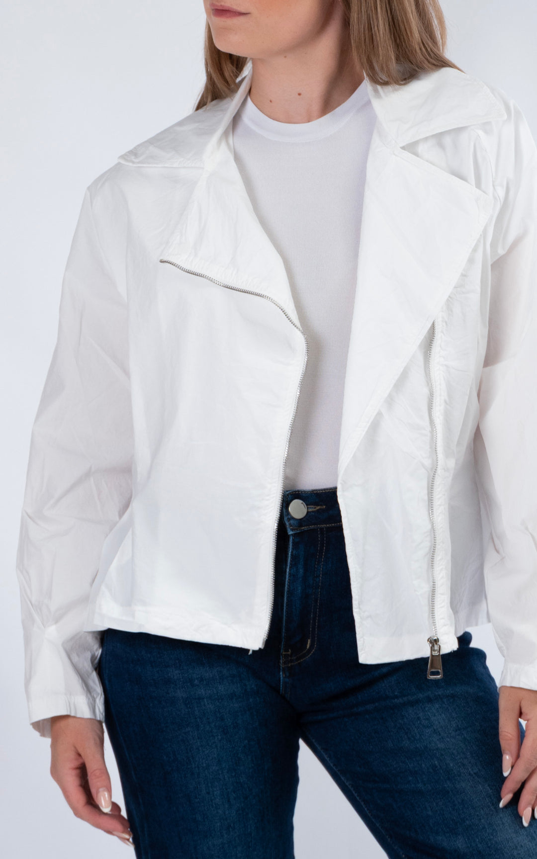 Sofi Light Zip Through Jacket | White
