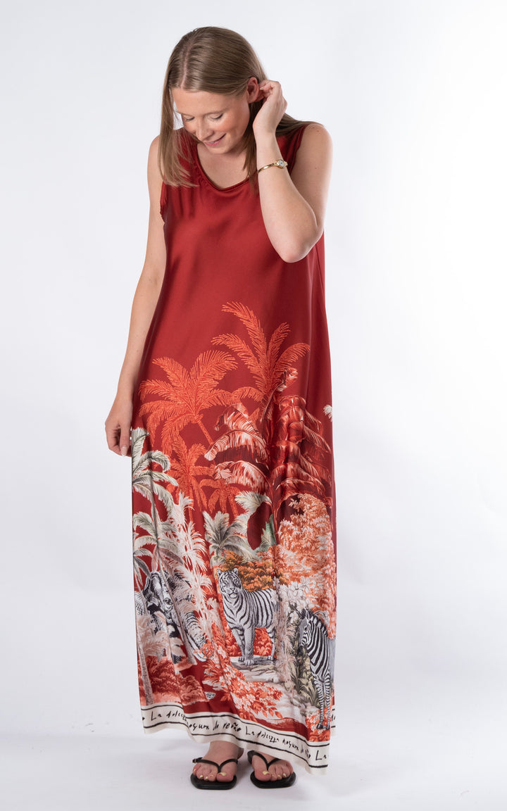 Sofia Jungle Dress | Rust