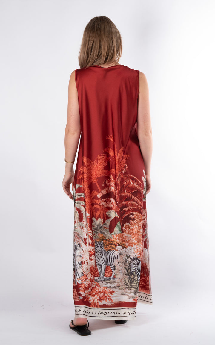 Sofia Jungle Dress | Rust