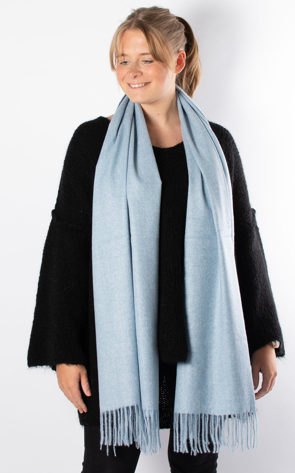 Soft Knit Scarf | Blue