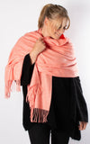 Soft Knit Scarf | Coral