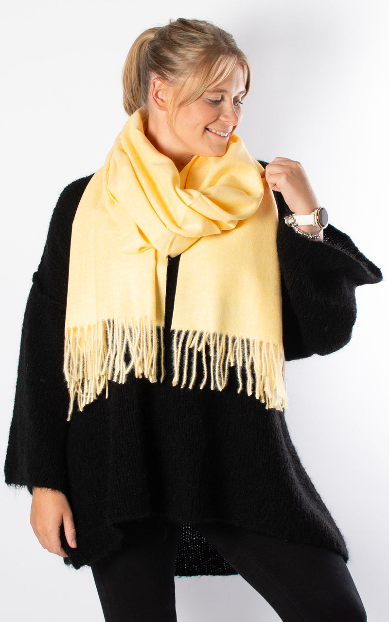 Soft Knit Scarf | Yellow