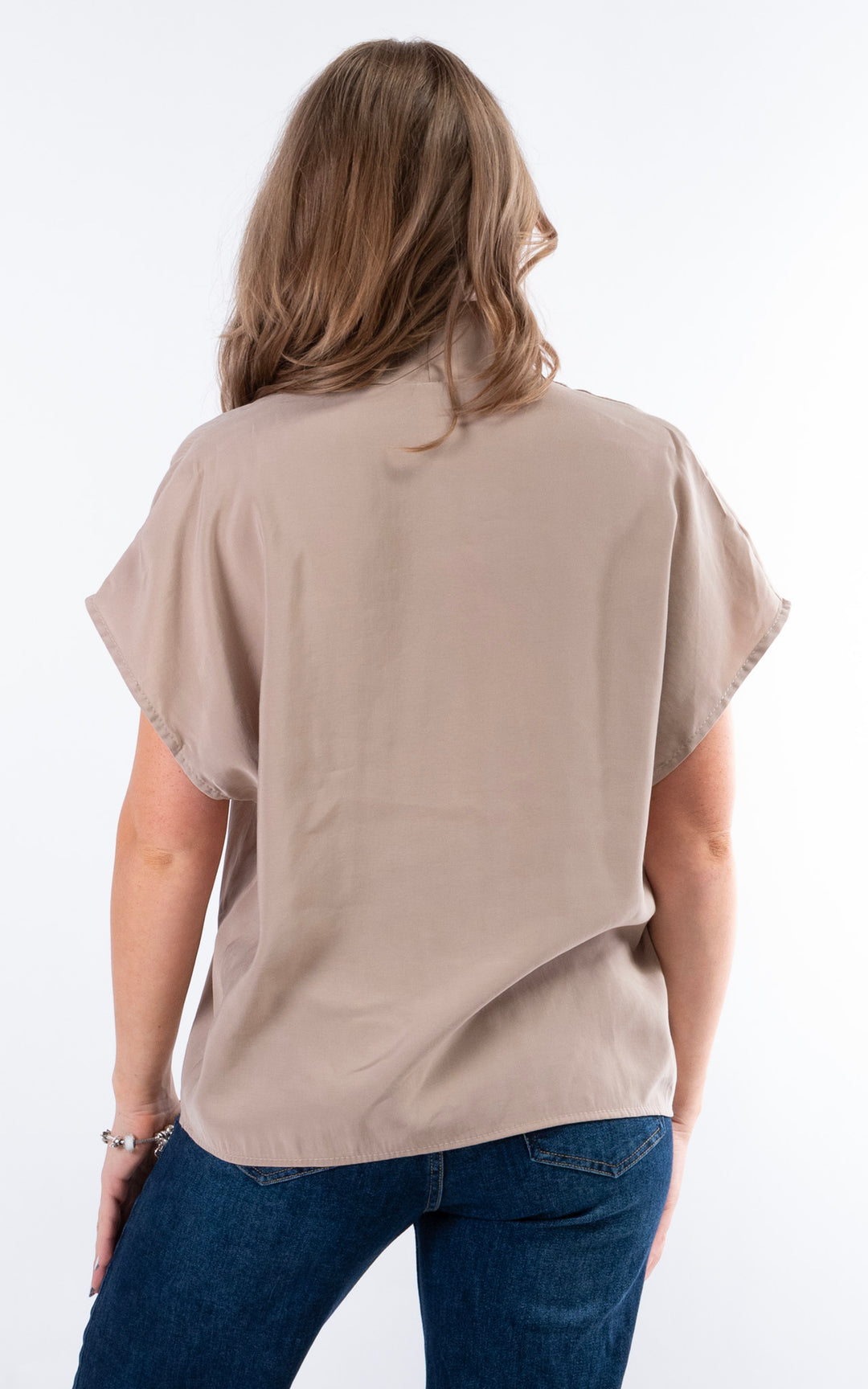 Sonoran V-Neck Top | Taupe