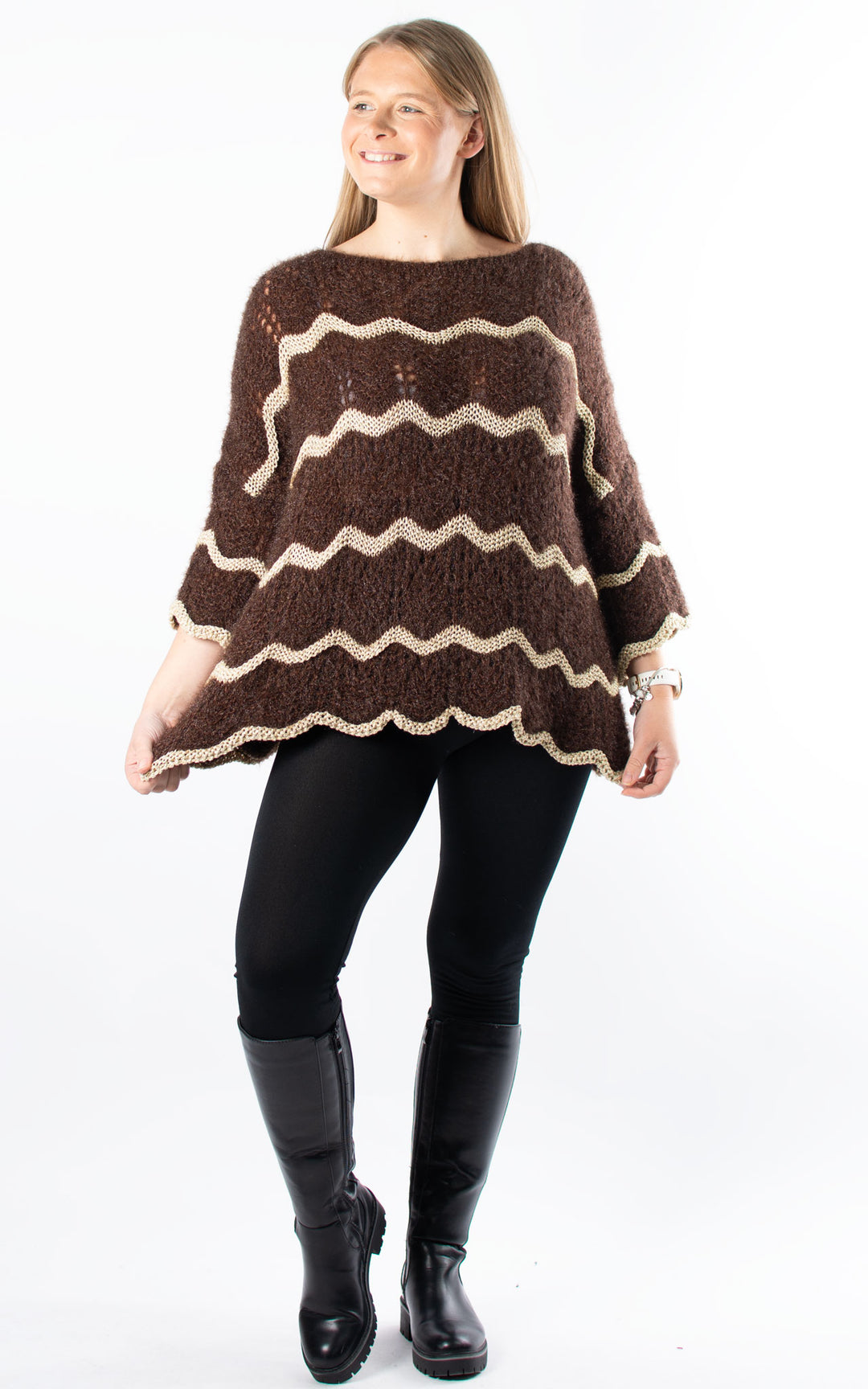 Sparkle Wave Knit | Chocolate