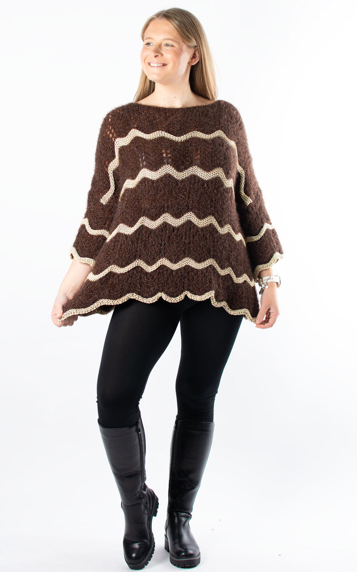 Sparkle Wave Knit | Chocolate