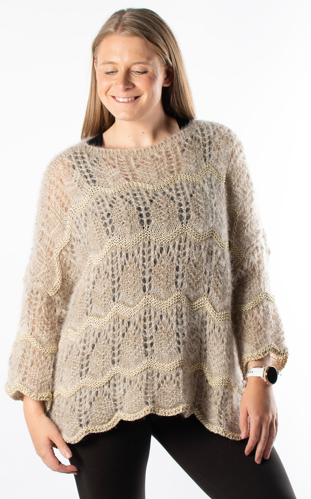 Sparkle Wave Knit | Mocha