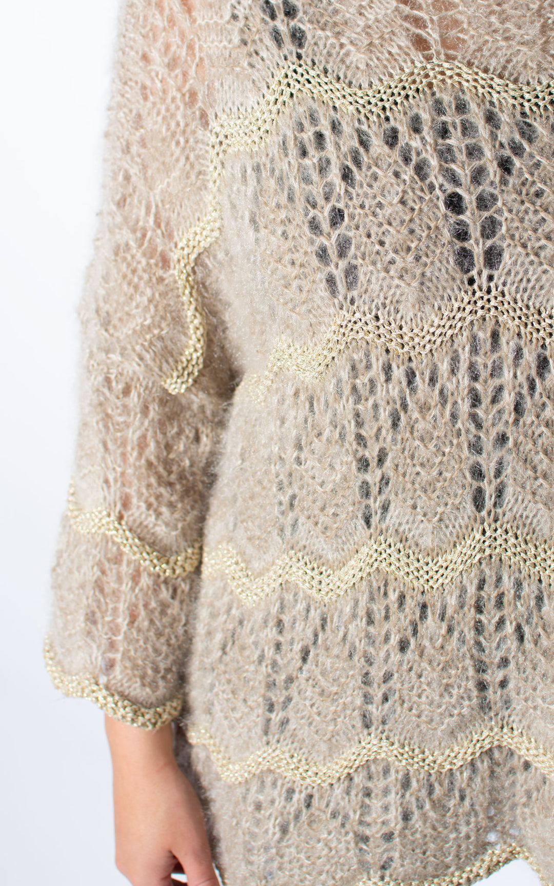 Sparkle Wave Knit | Mocha