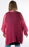 Sparkly Crochet Top | Raspberry