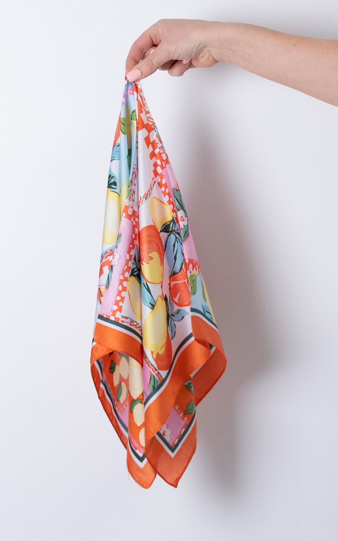 Square Pattern Scarf | Lemon and Strawberry