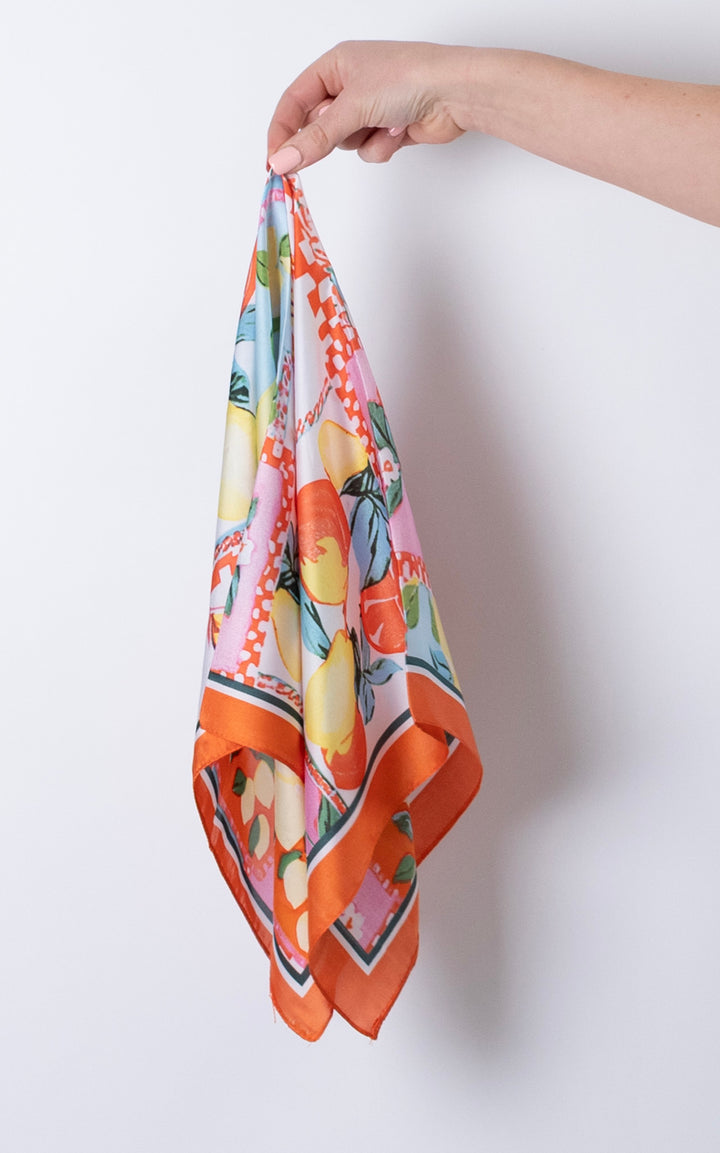 Square Pattern Scarf | Lemon and Strawberry