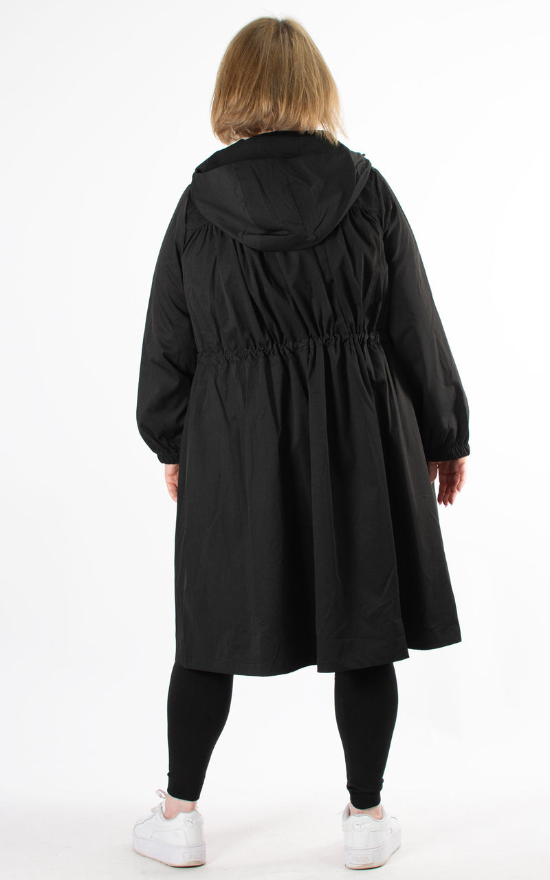 Stacey Hooded Coat | Black