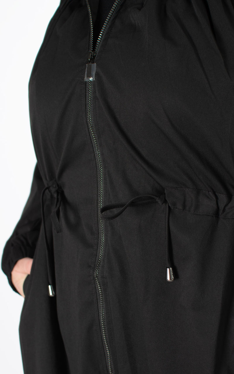 Stacey Hooded Coat | Black