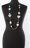 Stars & Hearts Necklace | Blue