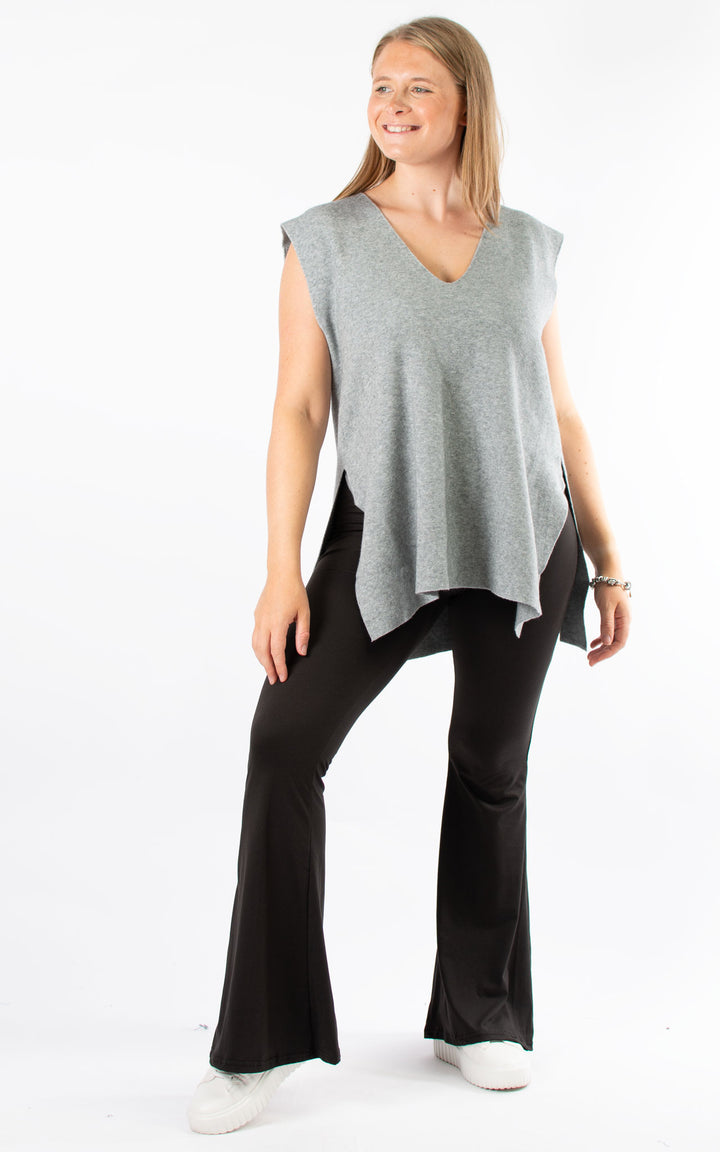 Stella Knitted Tank Top | Grey