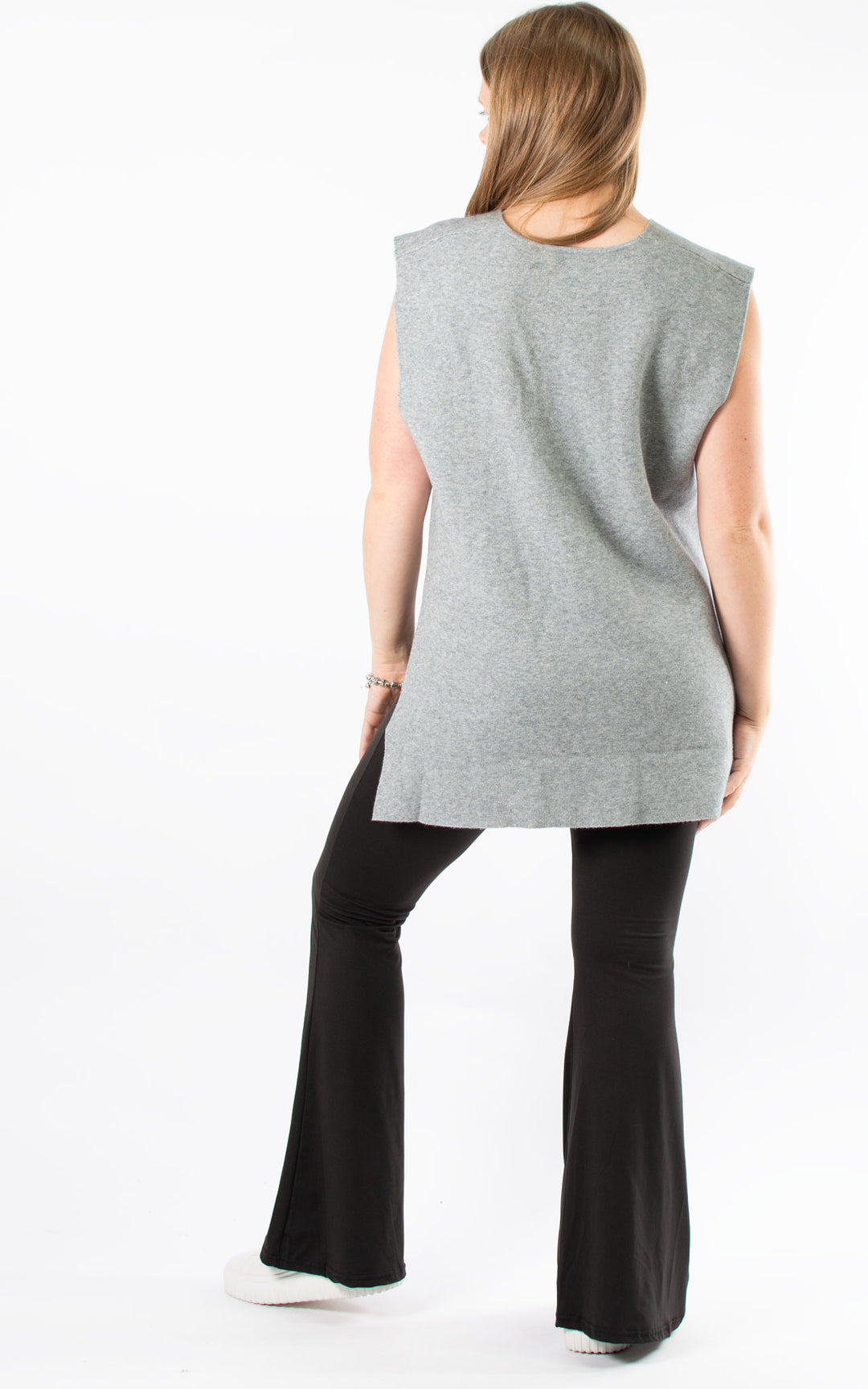 Stella Knitted Tank Top | Grey