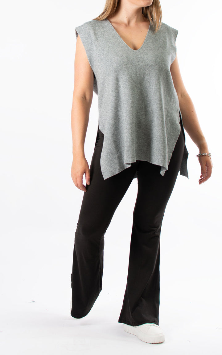 Stella Knitted Tank Top | Grey