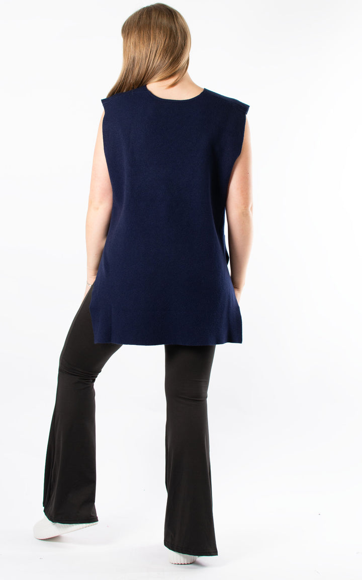 Stella Knitted Tank Top | Navy