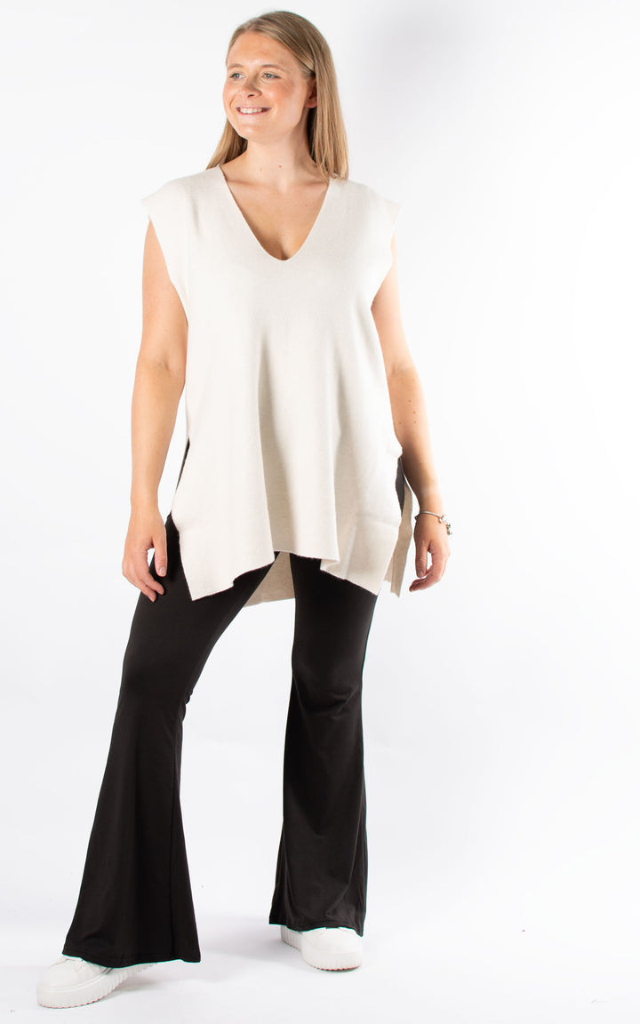 Stella Knitted Tank Top | White