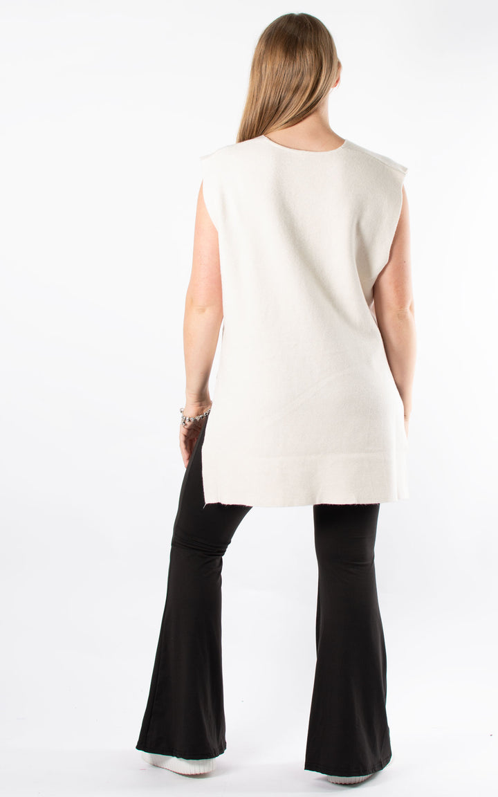 Stella Knitted Tank Top | White