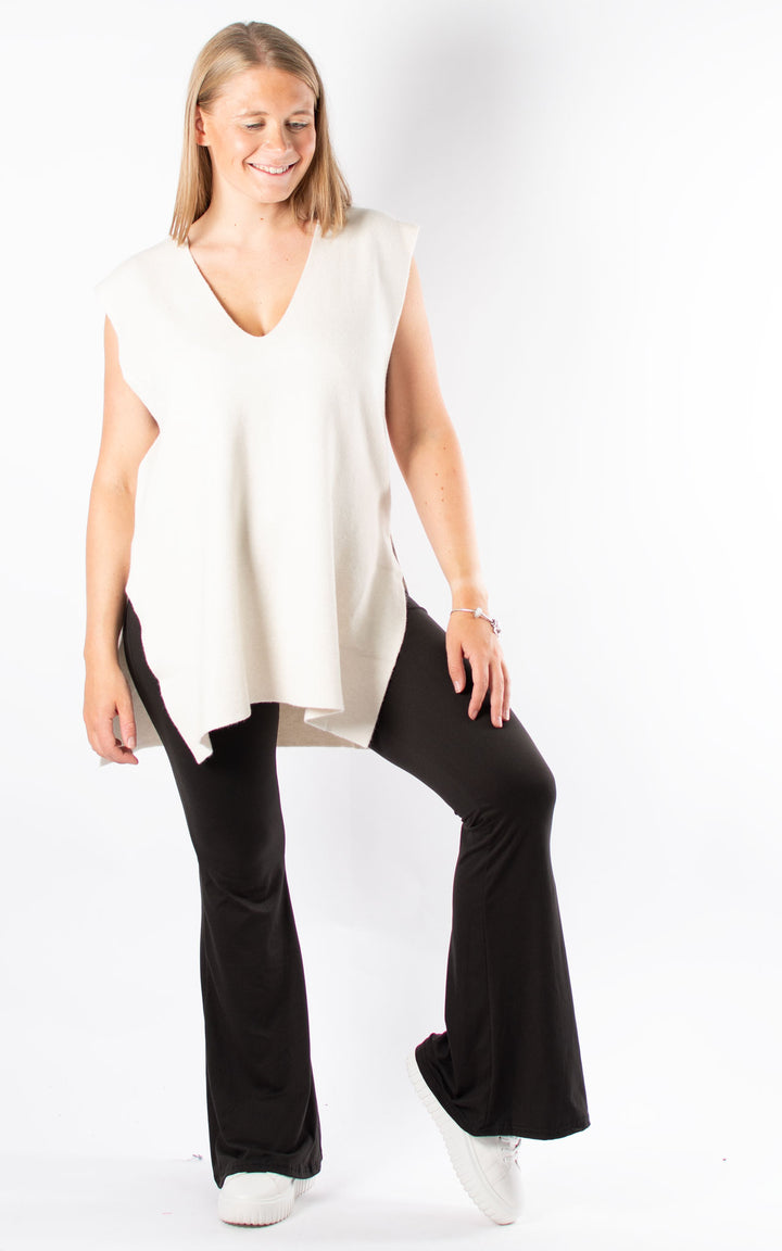 Stella Knitted Tank Top | White