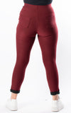 Stretch Pocket Trousers | Wine