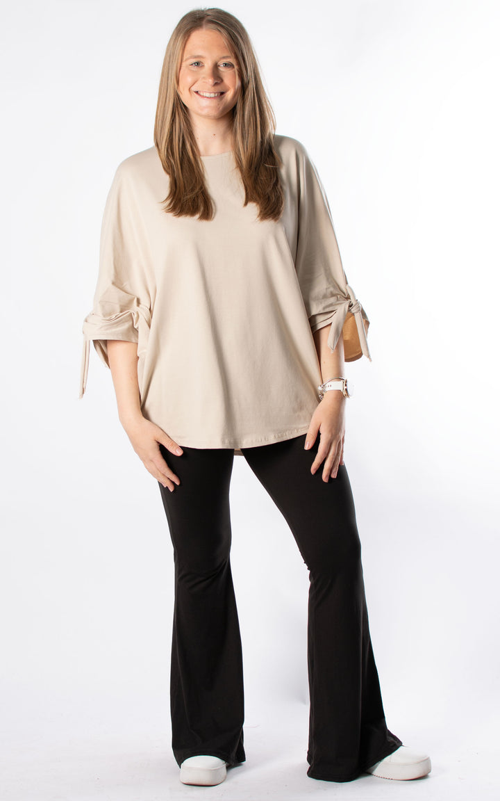 Sue Tie Knot Sleeve | Beige