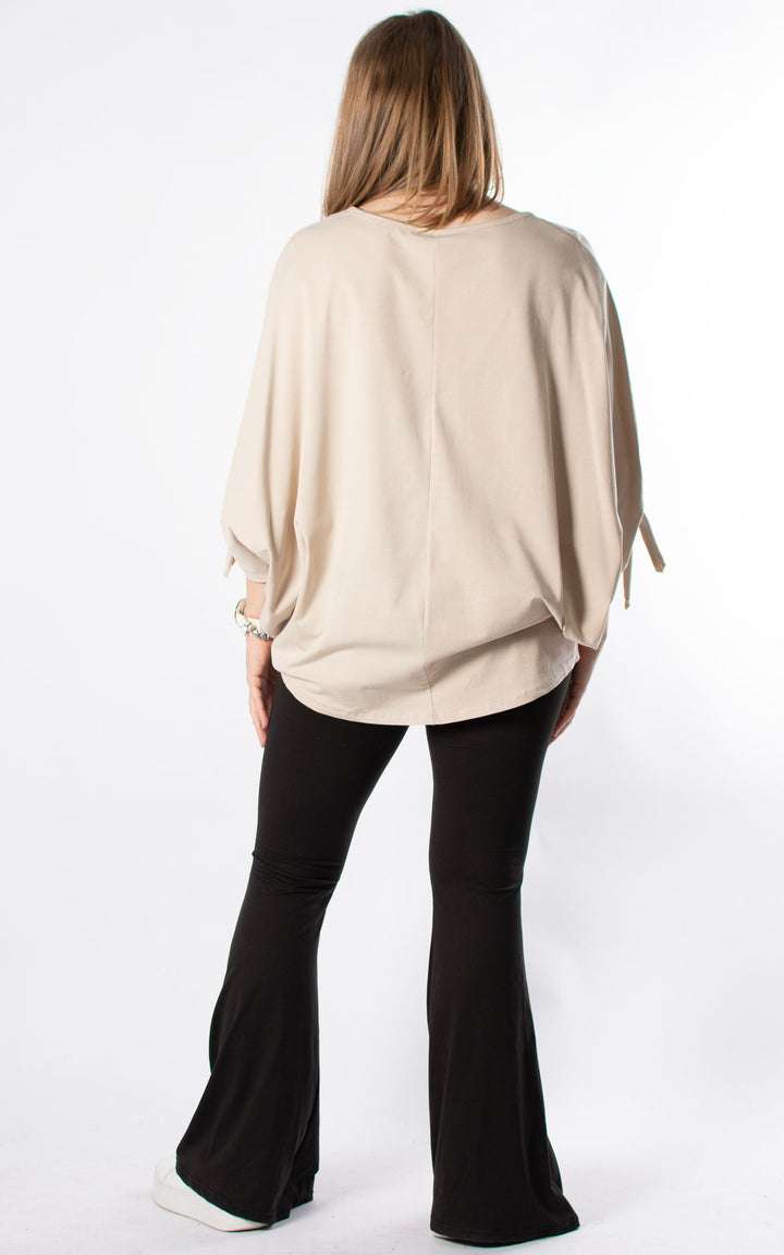 Sue Tie Knot Sleeve | Beige